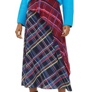Topshop asymmetrical midi skirt